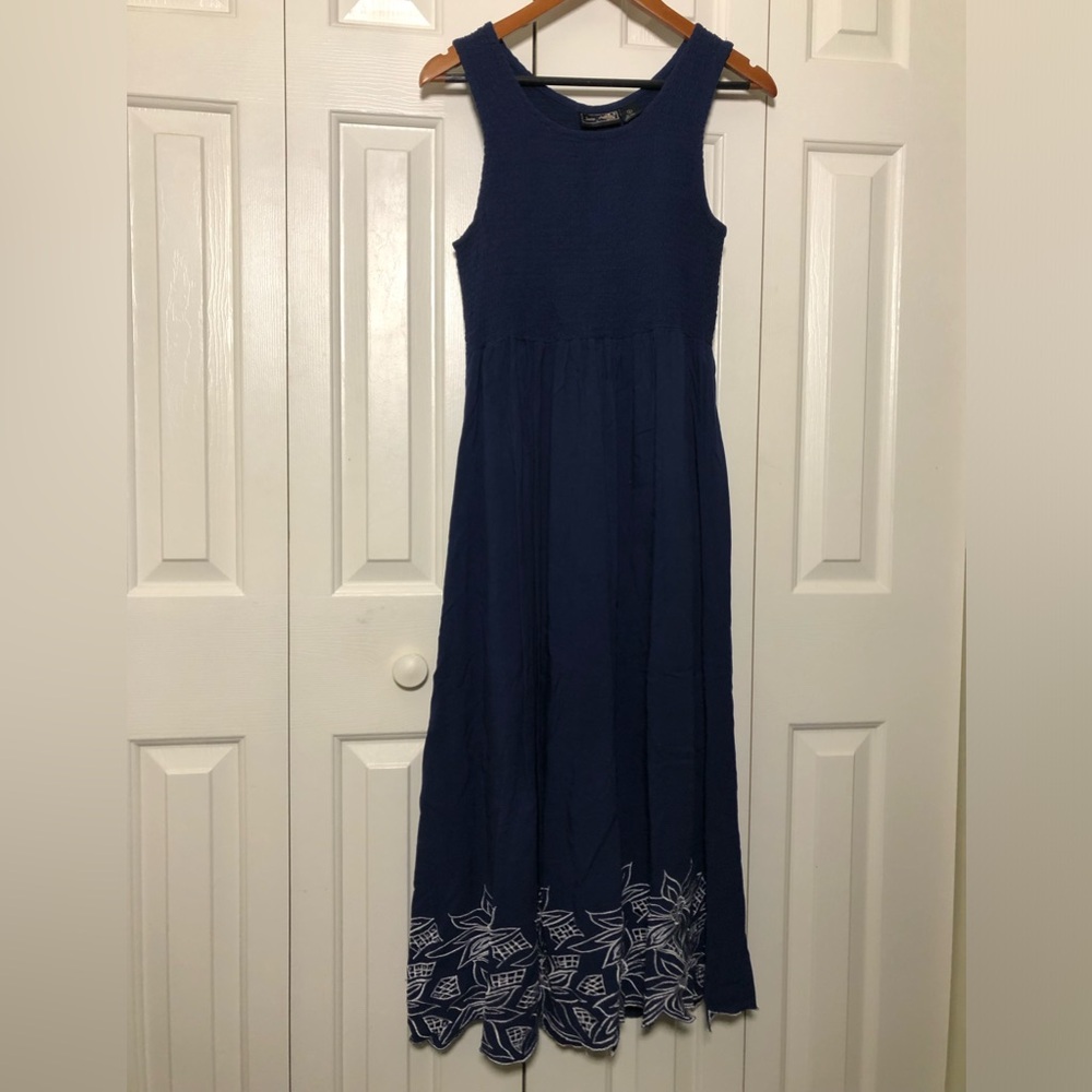 Smocked and Embroidered Dress